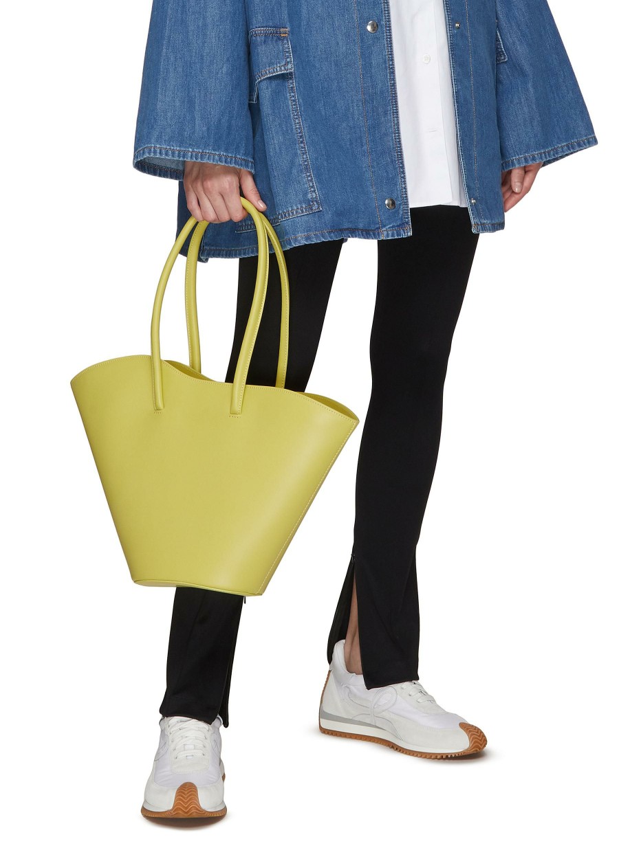 Bags * | Little Liffner Hot Sale Tall 'Tulip' Wavy Rim Leather Tote Bag