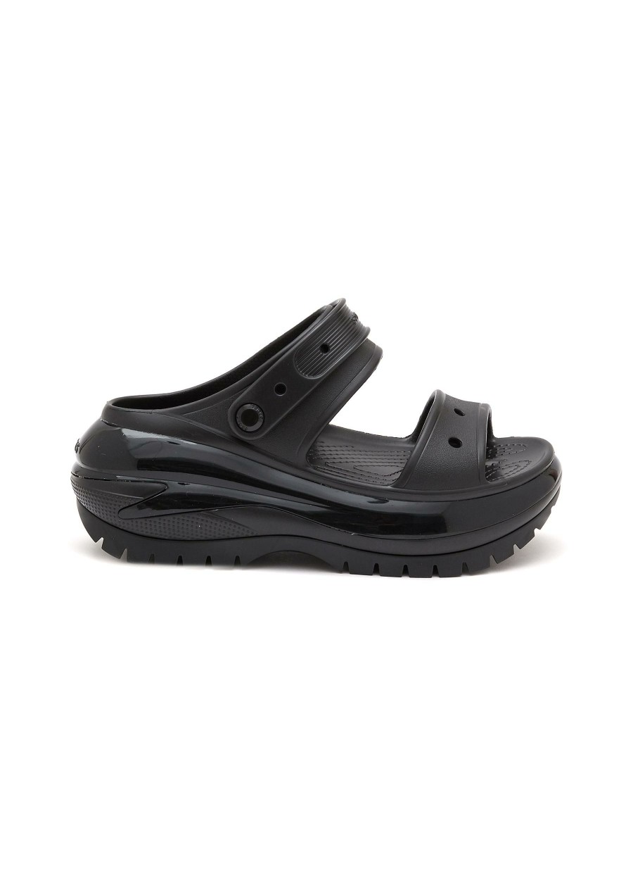 Shoes * | Crocs Hot Sale 'Mega Crush' Double Band Platform Sandals