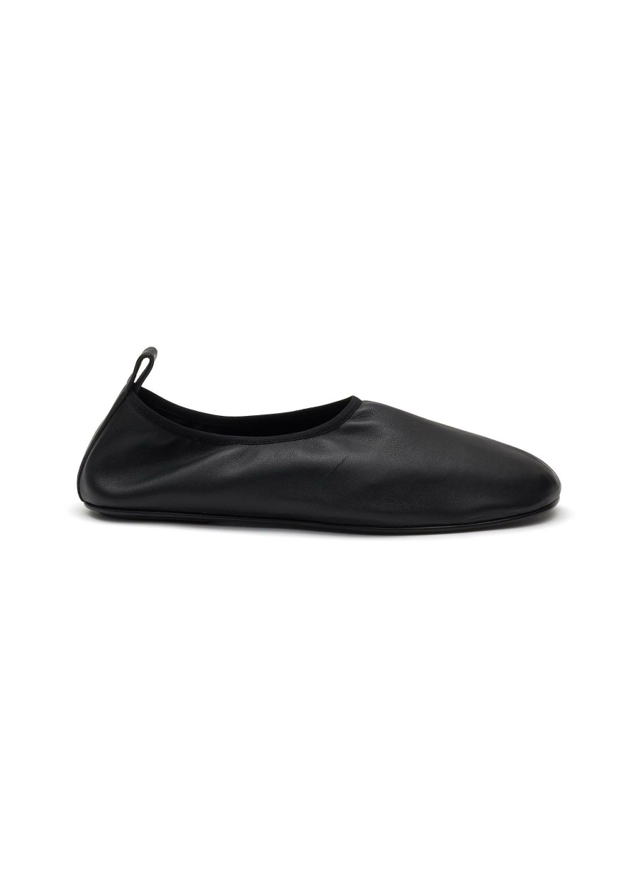 Shoes * | The Row Free Delivery 'Ozzy' Nappa Leather Sock Slippers