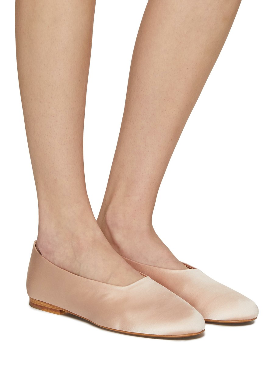 Shoes * | Equil Good Quality 'Venezia' Satin Ballerina Flats