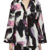 Clothing * | Alexander Mcqueen Quick Delivery Watercolour Brush Stroke Print Long Sleeve Blouse