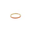 Accessories * | Eyem Clearance 18K Gold Plated Sterling Silver Enamel Slim Band Ring