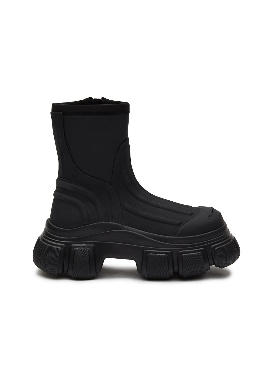 Shoes * | Alexander Wang Crazy Deals 'Stormy' Rugged Platform Sole Ankle Boots