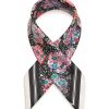 Accessories * | Liberty London Closeout Sale 'Sky Garden' Contrast Trim Silk Twill Scarf