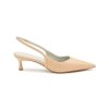 Shoes * | Equil Outlet Sale 'Lyon' 50 Leather Point Toe Slingback Pumps