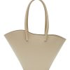 Bags * | Little Liffner Fashion Tall 'Tulip' Wavy Rim Leather Tote Bag