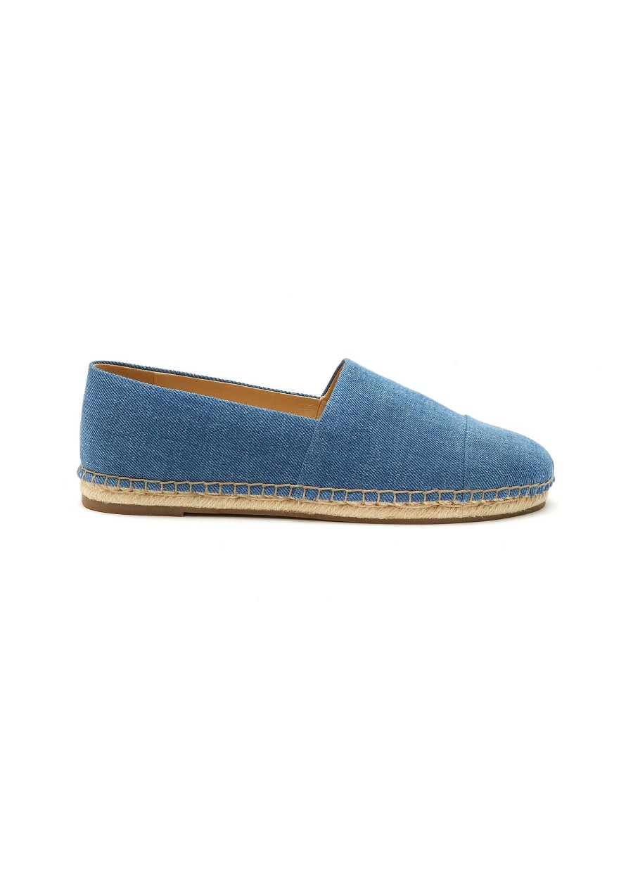 Shoes * | Pedder Red Best Sellers 'Audrey' Washed Denim Espadrilles