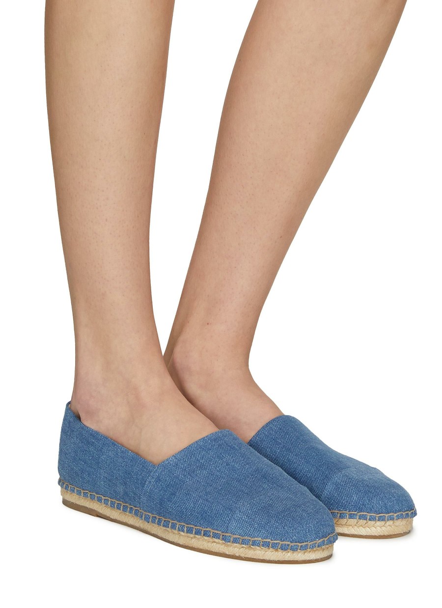 Shoes * | Pedder Red Best Sellers 'Audrey' Washed Denim Espadrilles