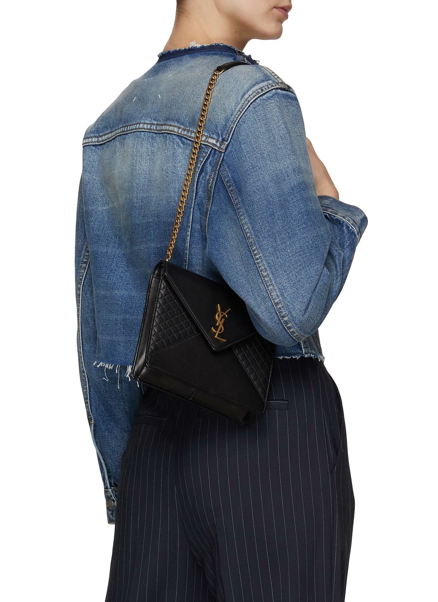 Bags * | Saint Laurent Best Sellers 'Gaby' Quilted Leather Shoulder Bag