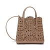 Bags * | Alaia Outlet Sale 'Mina' 16 Vienne Perforated Calfskin Leather Tote Bag