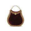 Bags * | Mae Cassidy Excellent Quality 'Nimmi' Pearl Top Handle Velvet Bag