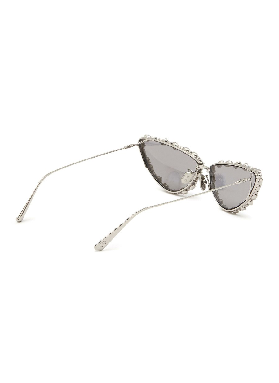 Accessories * | Crazy Deals Miss Dior Sharp Cat Eye Crystal Detail Sunglasses