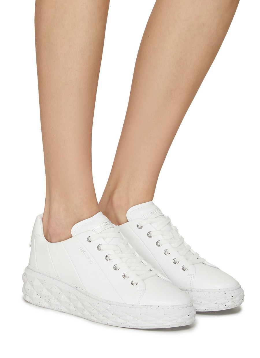 Shoes * | Jimmy Choo Shop 'Rome' Low Top Lace Up Leather Sneakers