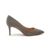 Shoes * | Gianvito Rossi Clearance 'Gianvito' 70 Suede Point Toe Pumps