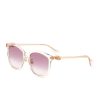 Accessories * | Gucci Premium Logo Applique Acetate Round Frame Pink Gradient Lens Sunglasses