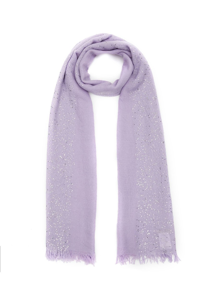 Accessories * | Faliero Sarti Clearance 'New Dalila' Sequined Virgin Wool Blend Scarf