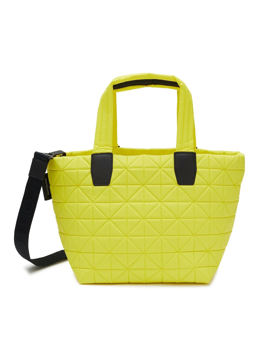 Bags * | Veecollective Clearance Small 'Vee' Quilted Nylon Tote Bag