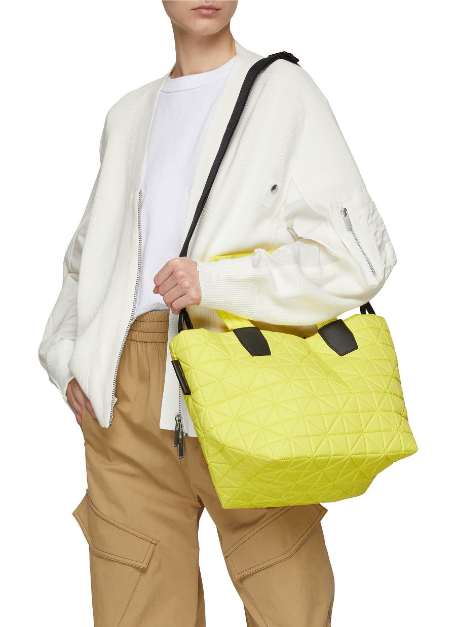 Bags * | Veecollective Clearance Small 'Vee' Quilted Nylon Tote Bag