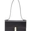 Bags * | The Row Excellent Quality 'Clea' Calfskin Leather Flapped Shoulder Bag