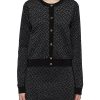 Clothing * | Versace Best Sellers La Greca Jacquard Lurex Crewneck Cardigan