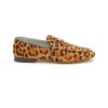 Shoes * | Equil Outlet Sale 'London' Leopard Print Leather Penny Loafers