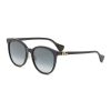 Accessories * | Gucci Fashion Logo Applique Acetate Round Frame Grey Gradient Lens Sunglasses