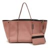 Bags * | State Of Escape Fashion 'Escape' Detachable Zip Pouch Neoprene Tote Bag