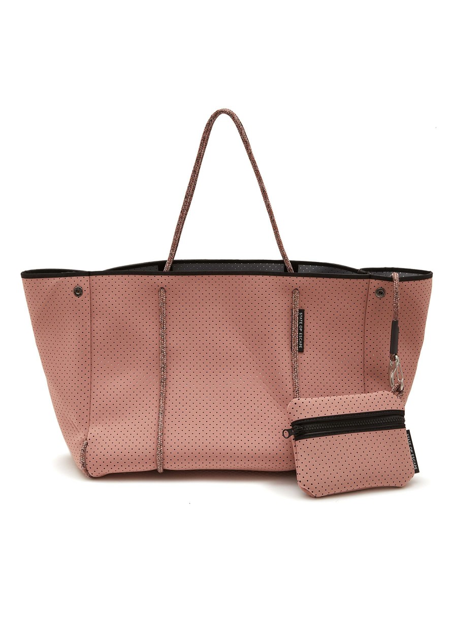 Bags * | State Of Escape Fashion 'Escape' Detachable Zip Pouch Neoprene Tote Bag