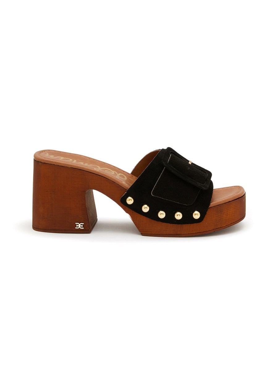 Shoes * | Sam Edelman Fashion 'Marcia' Suede Buckled Strap Platform Sandals