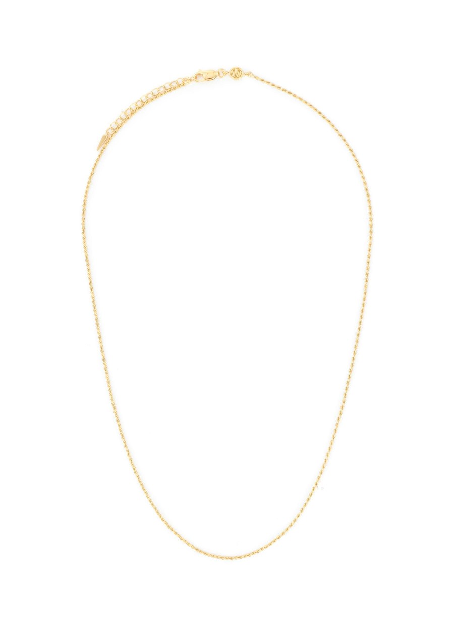 Accessories * | Missoma Best Sale 'Chain' 18K Gold Plated Sterling Silver Medium Rope Chain Necklace