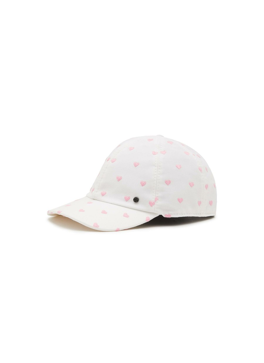 Accessories * | Maison Michel Closeout Sale 'Tiger' Heart Embroidery Baseball Cap