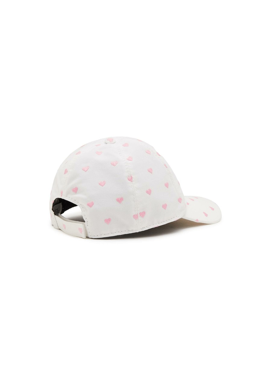 Accessories * | Maison Michel Closeout Sale 'Tiger' Heart Embroidery Baseball Cap