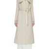 Clothing * | Inniu Best Sale Long Sleeve Belted Loro Piana Wool Coat