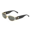 Accessories * | Linda Farrow Best Sale 'Shelby' Acetate Oval Frame Grey Lens Sunglasses