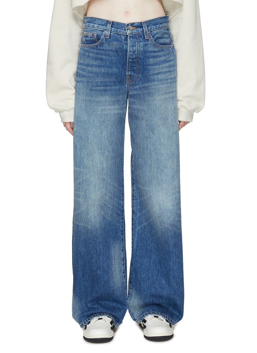 Clothing * | Amiri Flash Sale High Rise Wide Leg Jeans