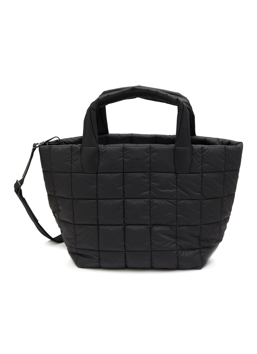 Bags * | Veecollective Outlet Sale Medium 'Porter' Gridded Nylon Quilt Tote Bag