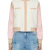 Clothing * | Alice + Olivia Premium 'Keri' Snap Button Front Varsity Jacket