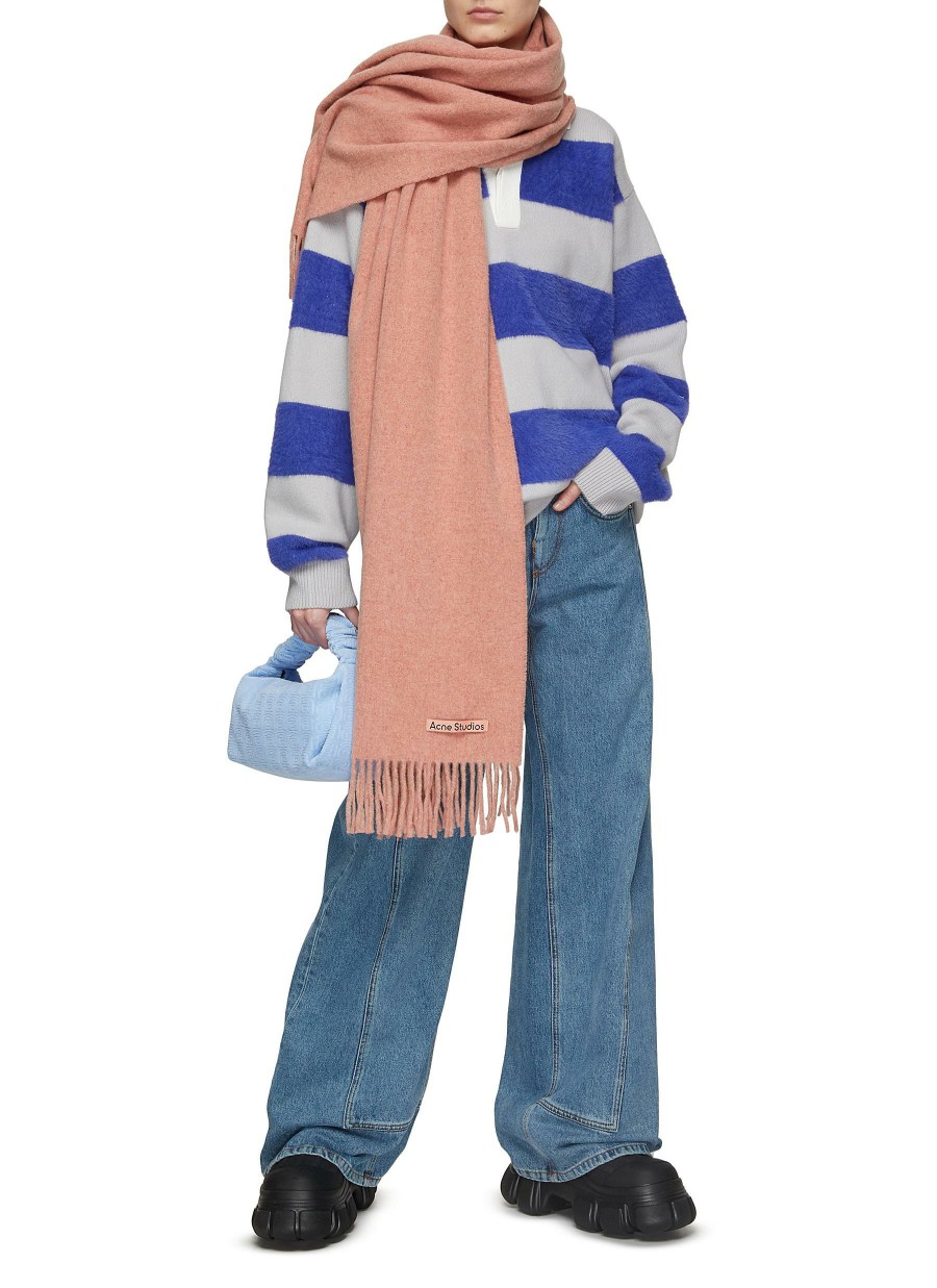 Accessories * | Acne Studios Quick Delivery Wool Fringed Scarf