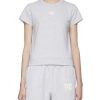 Clothing * | T By Alexander Wang Flash Sale Essential Jersey Shrunk T-Shirt