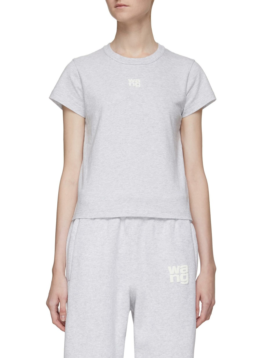 Clothing * | T By Alexander Wang Flash Sale Essential Jersey Shrunk T-Shirt