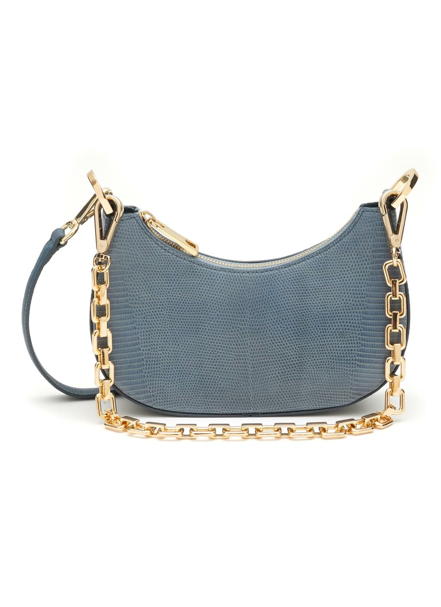 Bags * | Maria Oliver Discount 'Mini Mia' Chain Handle Leather Hobo Bag