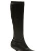 Shoes * | The Row Hot Sale 'Lady' Square Toe Nappa Leather Knee High Boots