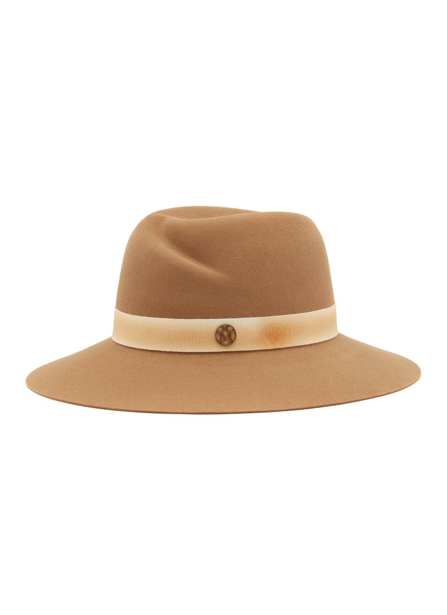 Accessories * | Maison Michel Tendy Style 'Virginie' Rabbit Felt Fedora Hat