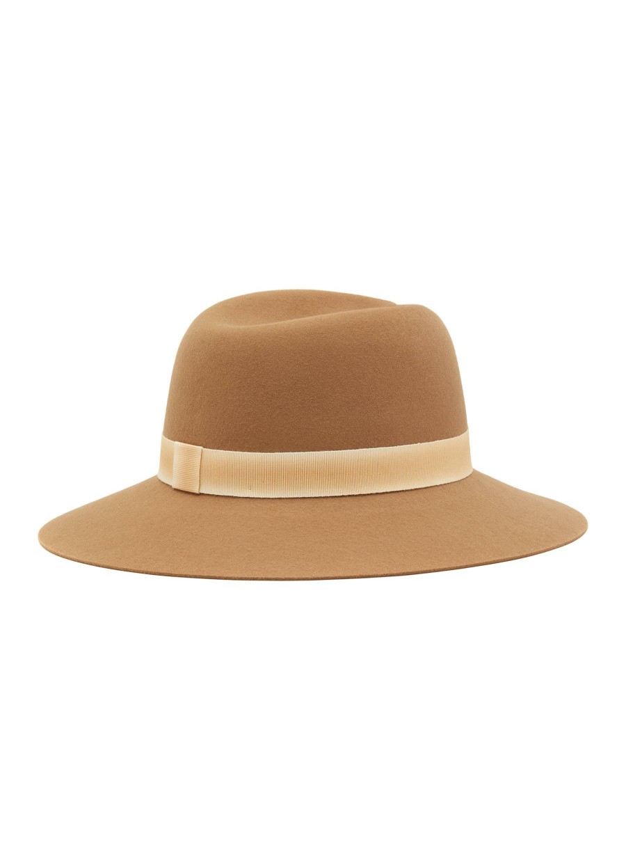 Accessories * | Maison Michel Tendy Style 'Virginie' Rabbit Felt Fedora Hat