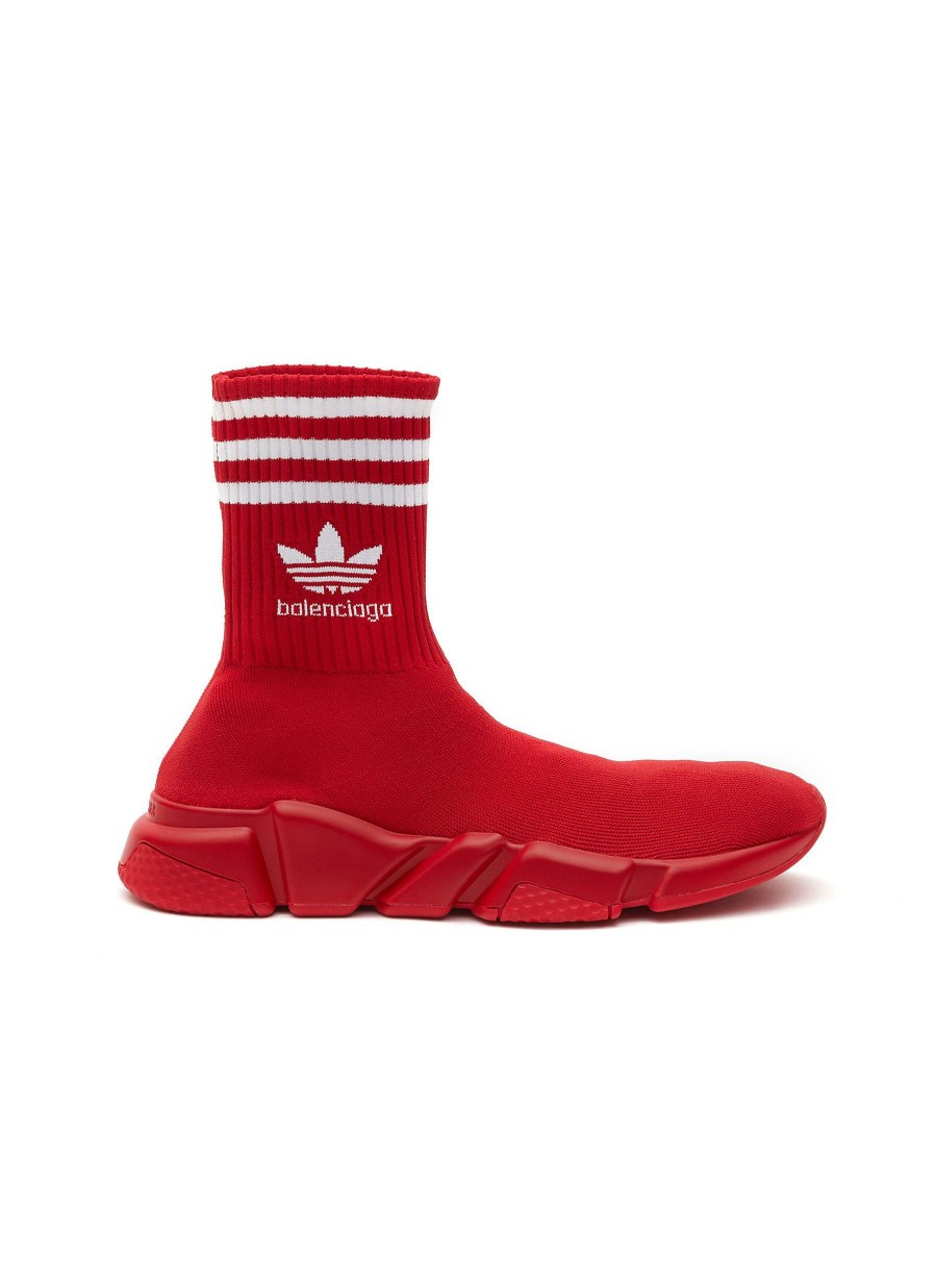 Shoes * | Balenciaga Flash Sale X Adidas 'Speed' High Top Sock Sneakers