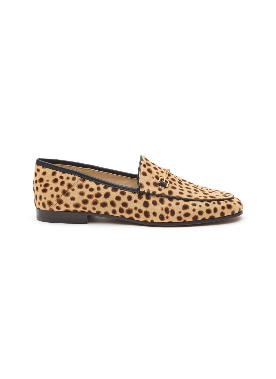 Shoes * | Sam Edelman Discount 'Loraine' Cheetah Print Horsebit Almond Toe Loafers