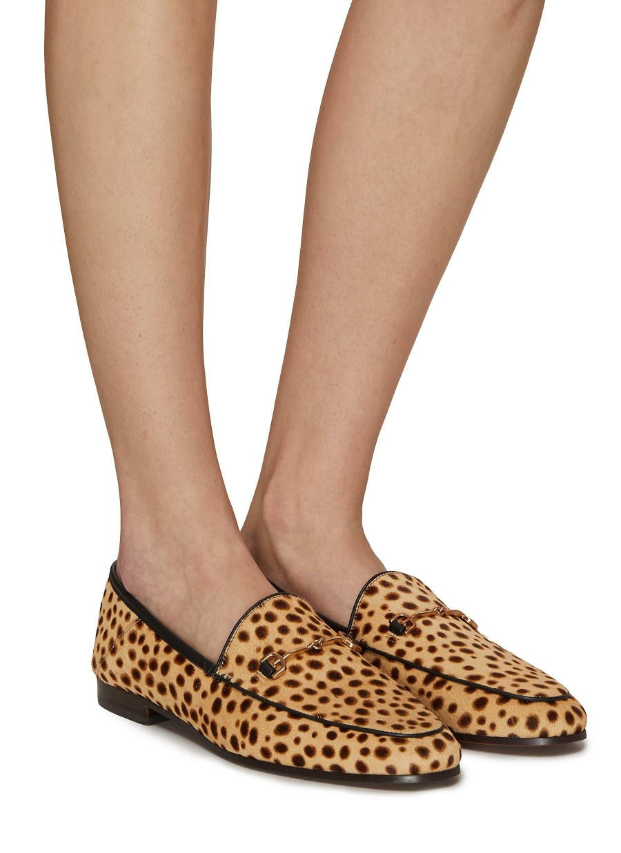 Shoes * | Sam Edelman Discount 'Loraine' Cheetah Print Horsebit Almond Toe Loafers