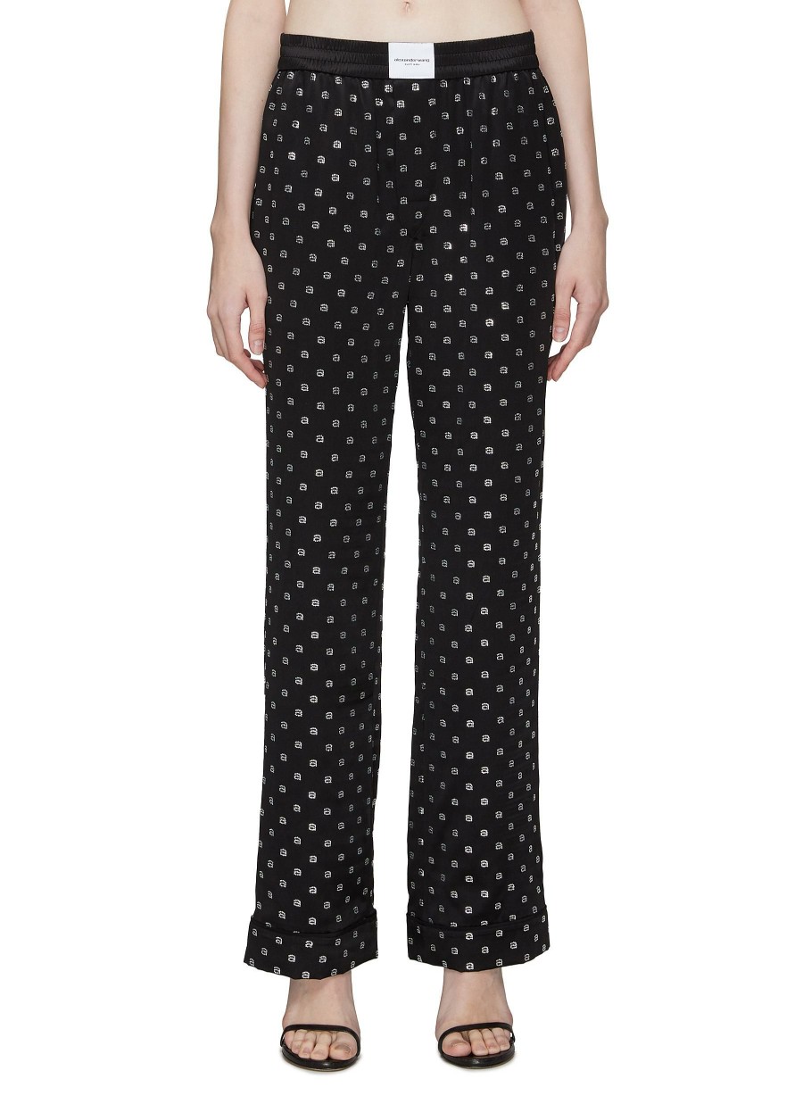 Clothing * | Alexander Wang Tendy Style Hotfix Allover Pyjama Pants