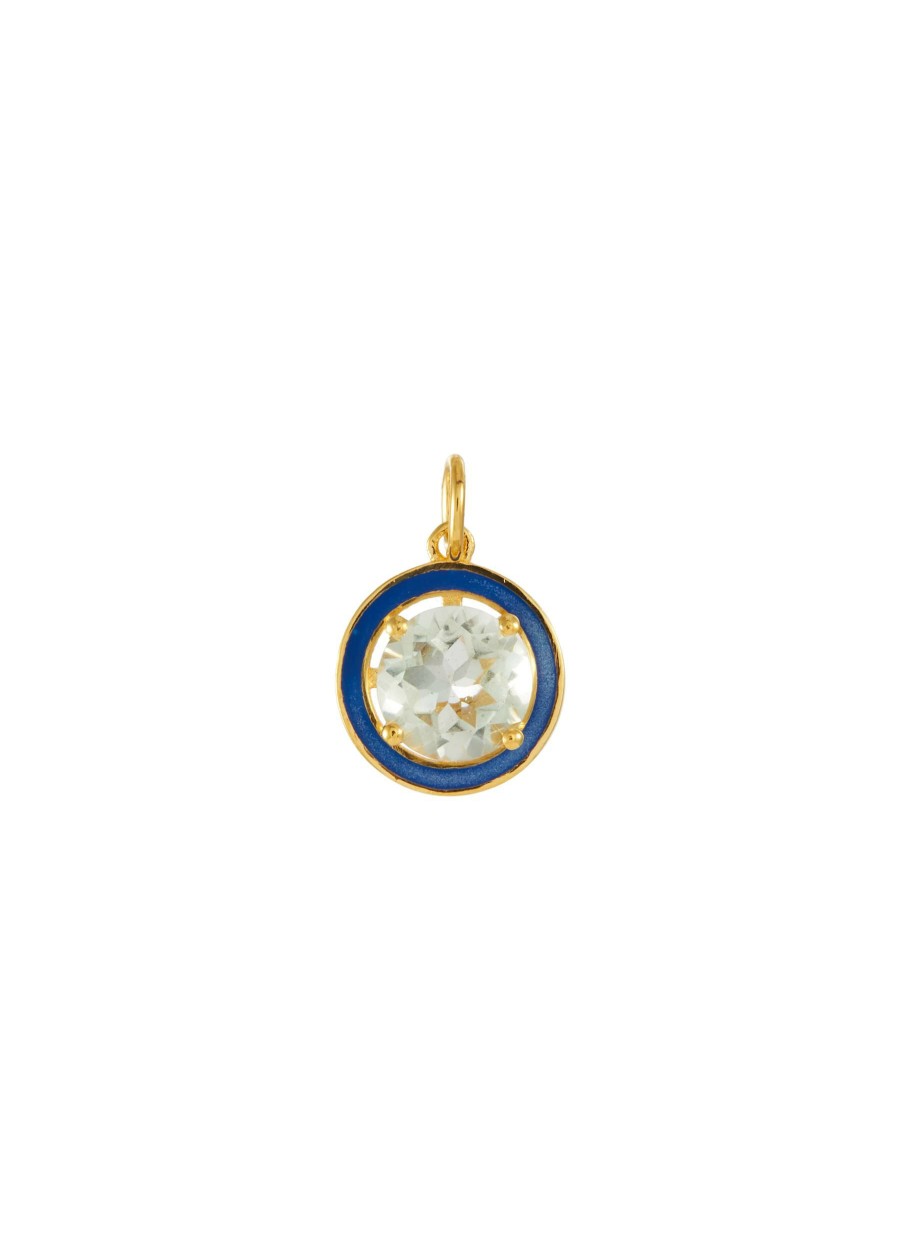 Accessories * | Eyem Outlet 18K Gold Plated Sterling Silver Enamel Evil Eye Pendant