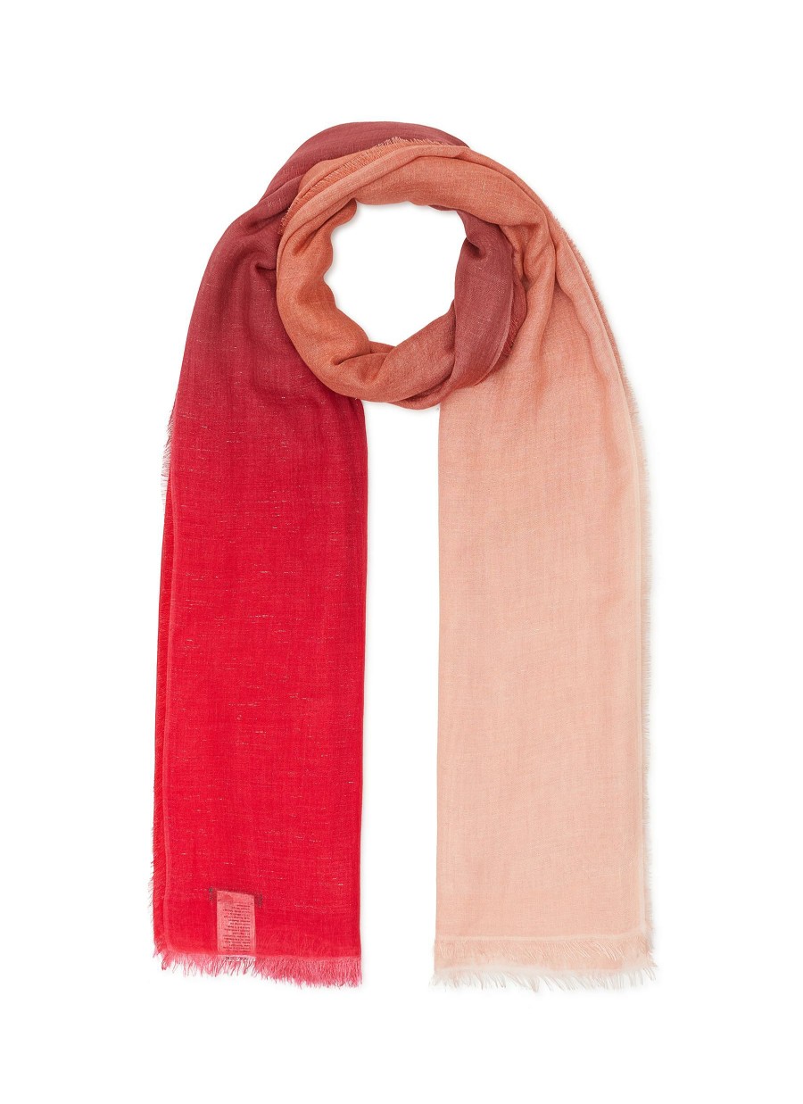 Accessories * | Faliero Sarti Premium 'New Amante' Ombre Knit Fringed Scarf